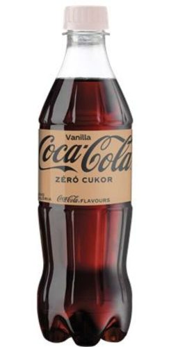 Üdítőital, szénsavas, 0,5 l, COCA COLA Coca Cola Zero Vanilla (KHI380)