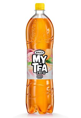 Üdítőital, szénsavmentes, cukormentes, 1,5 l, RAUCH Mytea ZERO, őszibarack (KHI383V)