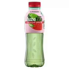   Üdítőital, szénsavmentes, 0,5 l, FUZETEA, zöld tea eper-aloevera (KHI398V)