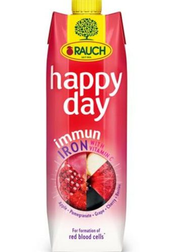 Gyümölcslé, 55 százalék , 1l, RAUCH Happy day, Immun Iron (KHI441)