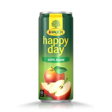 Gyümölcslé, 100 százalék , 0,33 l, dobozos, RAUCH Happy day, Apple (KHI450)