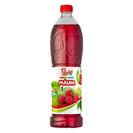 Szörp, 50 százalék  gyümölcstartalom, 1 l, PÖLÖSKEI, málna (KHI465V)