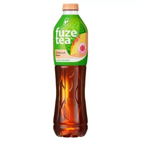 Üdítőital, szénsavmentes, 1,5 l, FUZETEA, barack-rózsa (KHI495V)