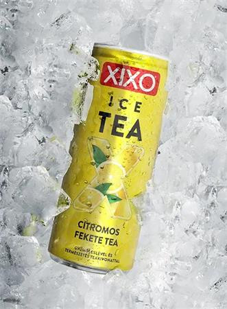 Üdítőital, szénsavmentes, 250 ml, XIXO Ice Tea, citromos fekete tea (KHI505V)
