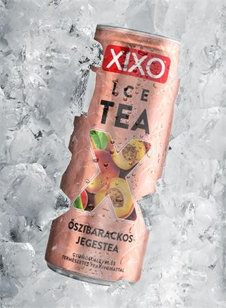 Üdítőital, szénsavmentes, 250 ml, XIXO Ice Tea, őszibarackos jegestea (KHI506V)