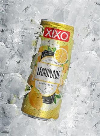 Üdítőital, szénsavas, 250 ml, XIXO Lemonade, bodzavirág és citrom (KHI510V)