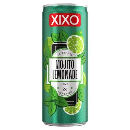 Üdítőital, szénsavas, 250 ml, XIXO Mojito Lemonade, lime és menta (KHI529V)