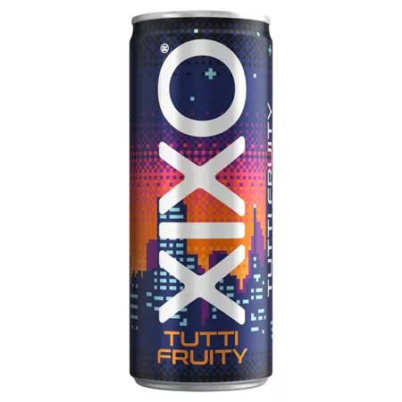 Üdítőital, szénsavas, 250 ml, XIXO Tutti Fruity (KHI535V)