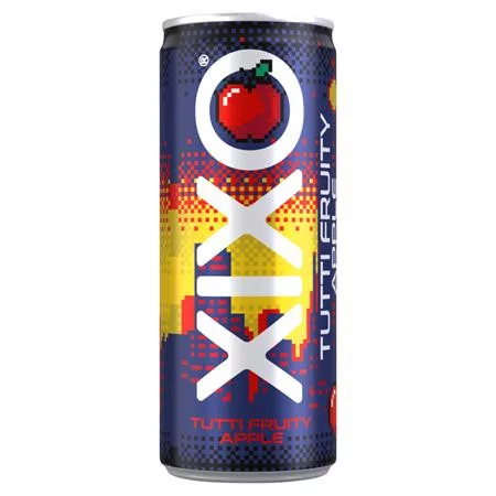 Üdítőital, szénsavas, 250 ml, XIXO Tutti Fruity, alma (KHI536V)