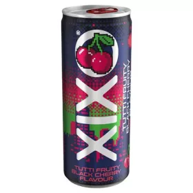   Üdítőital, szénsavas, 250 ml, XIXO Tutti Fruity, fekete cseresznye (KHI538V)