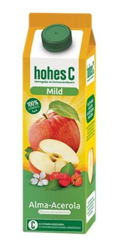 Gyümölcslé, 100 százalék , 1 l, HOHES C  Mild Juice, alma-acerola (KHIH05)