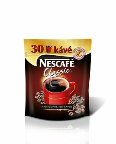 Instant kávé, 50 g, utántöltő, NESCAFÉ Classic (KHK010)