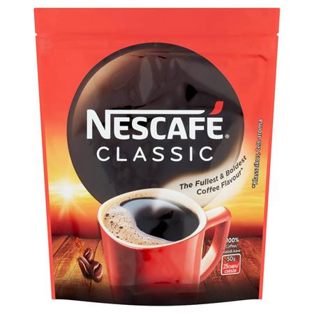 Instant kávé, 50 g, utántöltő, NESCAFÉ Classic (KHK010)