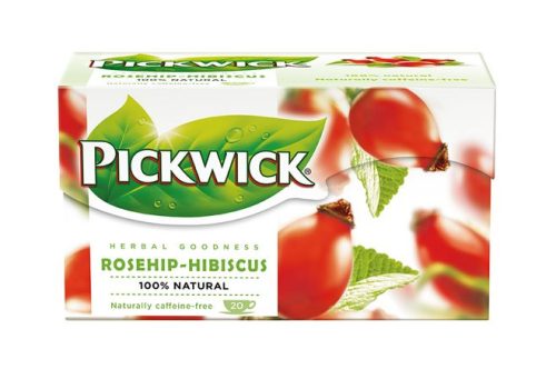 Herba tea, 20x2,5 g, PICKWICK, csipkebogyó hibiszkusszal (KHK017)