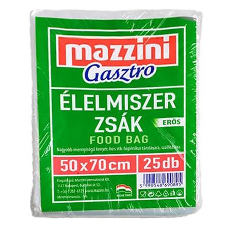 Élelmiszerzsák, erős, 25 db, 50 x 70 cm, MAZZINI Gasztro (KHK1050)