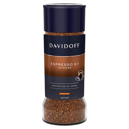 Instant kávé, 100 g, üveges, DAVIDOFF Espresso 57 (KHK1053)