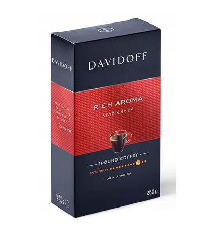 Kávé, pörkölt, őrölt, 250 g, DAVIDOFF Rich Aroma (KHK1054)