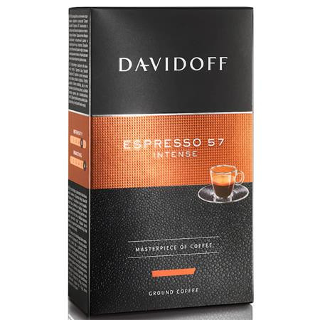 Kávé, pörkölt, őrölt, 250 g, DAVIDOFF Espresso 57 (KHK1056)