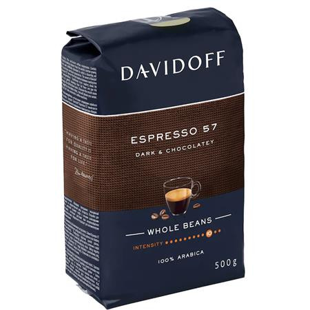 Kávé, pörkölt, szemes, 500 g, DAVIDOFF Espresso 57 (KHK1057)