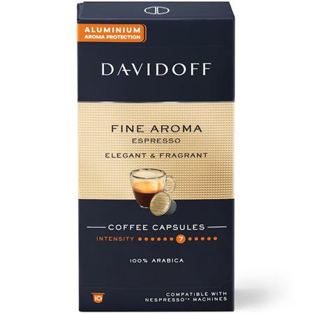 Kávékapszula, Nespresso® kompatibilis, 10 db, DAVIDOFF Fine Aroma (KHK1066)