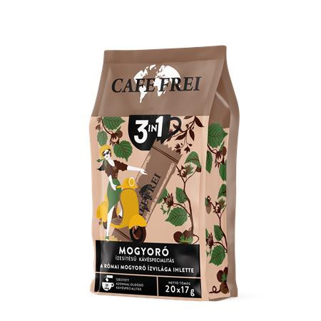 Instant kávé, 20x17 g, CAFE FREI Római mogyoró 3 in 1 (KHK1087)