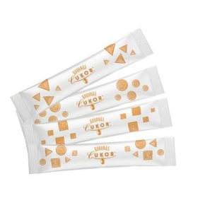   Kristálycukor, barna, stick, 4000 g, kb. 1000 db, KORONÁS CUKOR Mozaik (KHK1104)