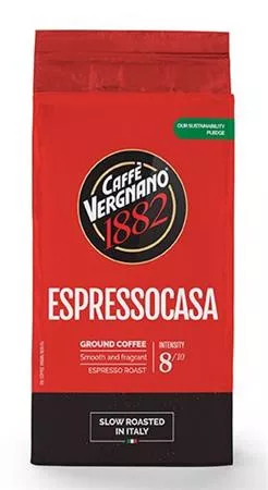 Kávé, pörkölt, őrölt, 250 g, CAFFÉ VERGNANO Espressocasa (KHK1108)