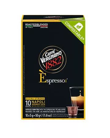 Kávékapszula, Nespresso&reg; kompatibilis, 10 db, CAFFÉ VERGNANO Espresso Napoli (KHK1111)