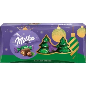 Szaloncukor, 255 g, MILKA, mogyorókrémes (KHK1119)