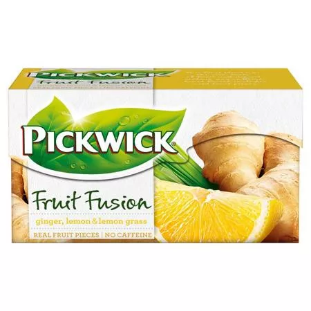 Gyümölcstea, 20x2 g, PICKWICK Fruit Fusion, gyömbér-citrom (KHK1131)