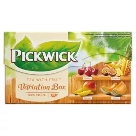  Fekete tea, 20x1,5 g, PICKWICK Variációk Narancs meggy, trópusi gyümölcs, mangó, sárgadinnye (KHK1134)