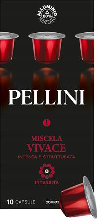 Kávékapszula, Nespresso&reg; kompatibilis, 10 db, PELLINI, Vivace (KHK1141)