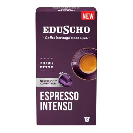 Kávékapszula, Nespresso&reg; kompatibilis, 10 db, EDUSCHO Espresso Intenso (KHK1146)