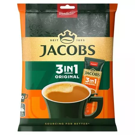 Instant kávé stick, 10x12,6 g, JACOBS 3in1 (KHK1150)