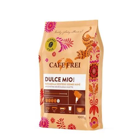 Kávé, pörkölt, szemes, 1000 g, CAFE FREI Dulce Mio karamellás (KHK1154)
