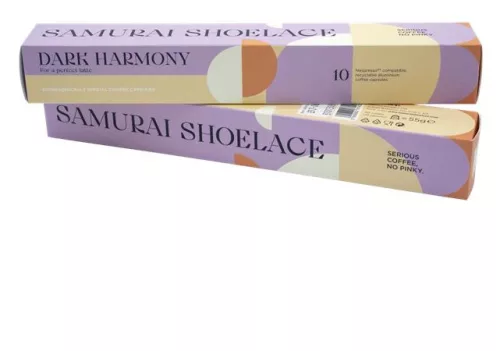 Kávékapszula, Nespresso® kompatibilis, 10 db, SAMURAI SHOELACE Dark Harmony (KHK1204)