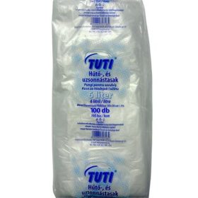   Hűtő- és uzsonnástasak, 6 l, 100 db, 30 x 50 cm, 9 &mikro;, TUTI (KHK182)
