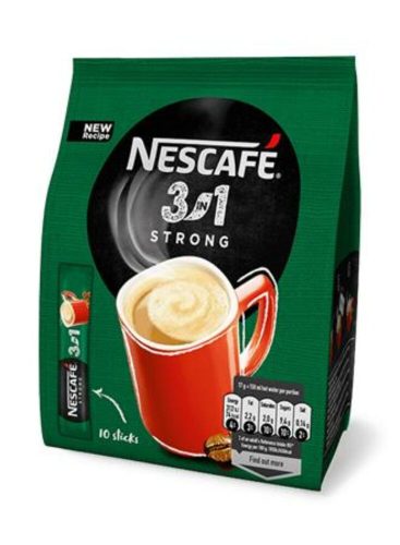 Instant kávé stick, 10x17 g, NESCAFÉ,  3in1 Strong (KHK262)