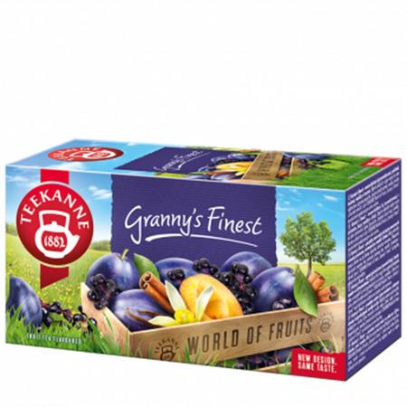 Gyümölcstea, 20x2,5 g, TEEKANNE Granny Finest, szilvás-fahéjas (KHK272)