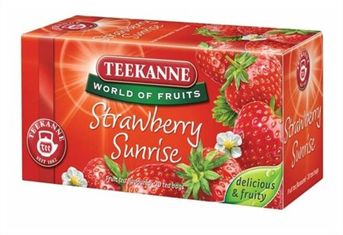 Gyümölcstea, 20x2,5 g, TEEKANNE Strawberry Sunrise, eper (KHK273)