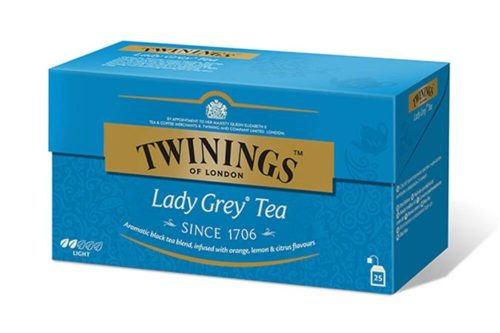 Fekete tea. 25x2 g, TWININGS Lady grey (KHK277)