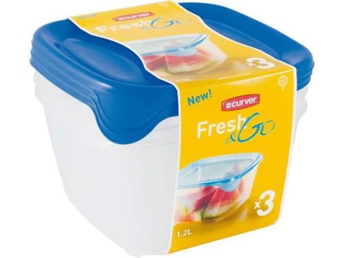 Ételtartó szett, 3x1,2 l, CURVER Fresh&go (KHK281)