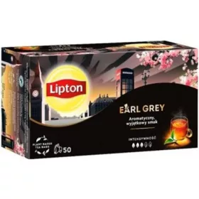 Fekete tea, 50x1,5 g, LIPTON Earl grey (KHK314)