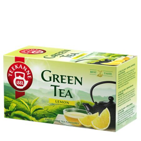 Zöld tea, 20x1,75 g, TEEKANNE, citrom (KHK315)