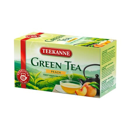 Zöld tea, 20x1,75 g, TEEKANNE, barack (KHK316)