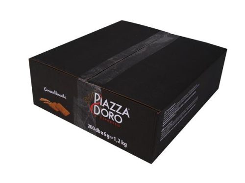 Keksz, dobozos, 200 db, Piazza d'Oro, karamell (KHK330H)