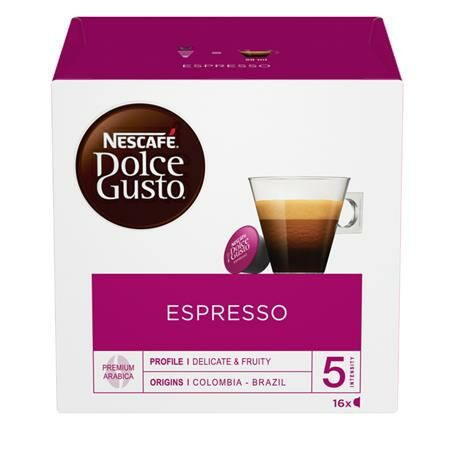 Kávékapszula, 16 x 5,5 g,  NESCAFÉ DOLCE GUSTO Espresso (KHK363)