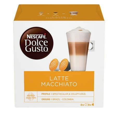 Kávékapszula, 8x2 db,  NESCAFÉ DOLCE GUSTO Latte Macchiato (KHK366)