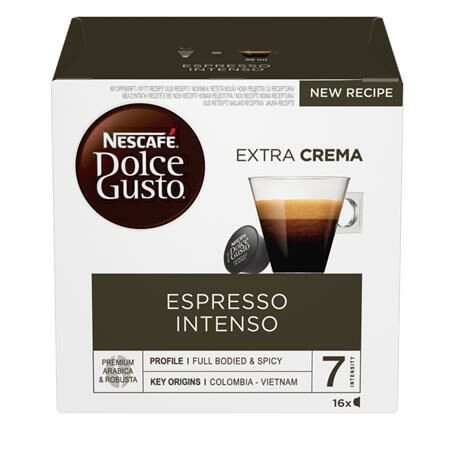 Kávékapszula, 16 db,  NESCAFÉ DOLCE GUSTO Espresso Intenso (KHK390)