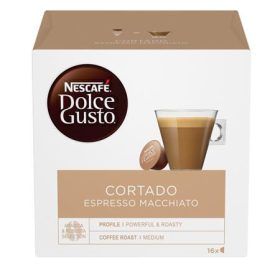   Kávékapszula, 16 db,  NESCAFÉ DOLCE GUSTO Cortado Espresso Macchiato  (KHK393)